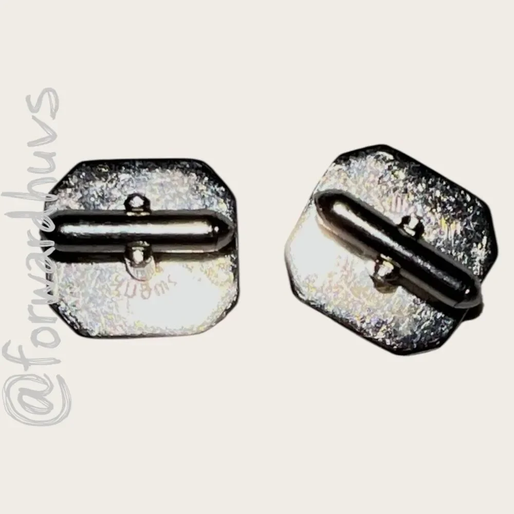 Swank Silver Tone - CSW Monogram Cufflinks